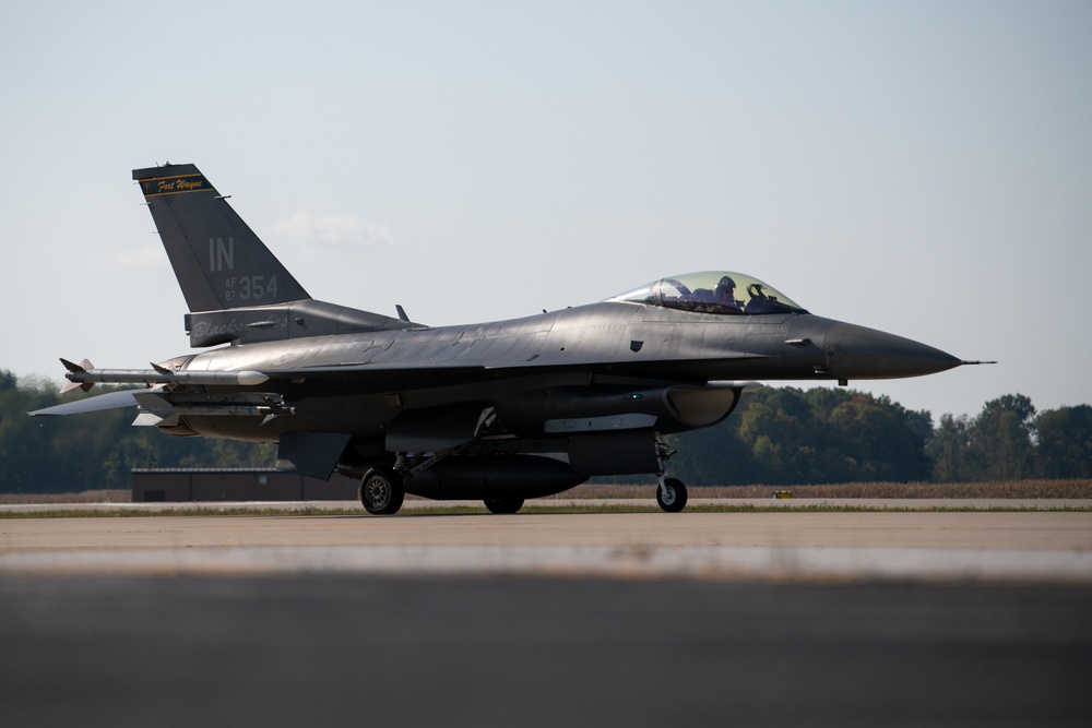 Jets Take to the Sky During 122nd FW Drill