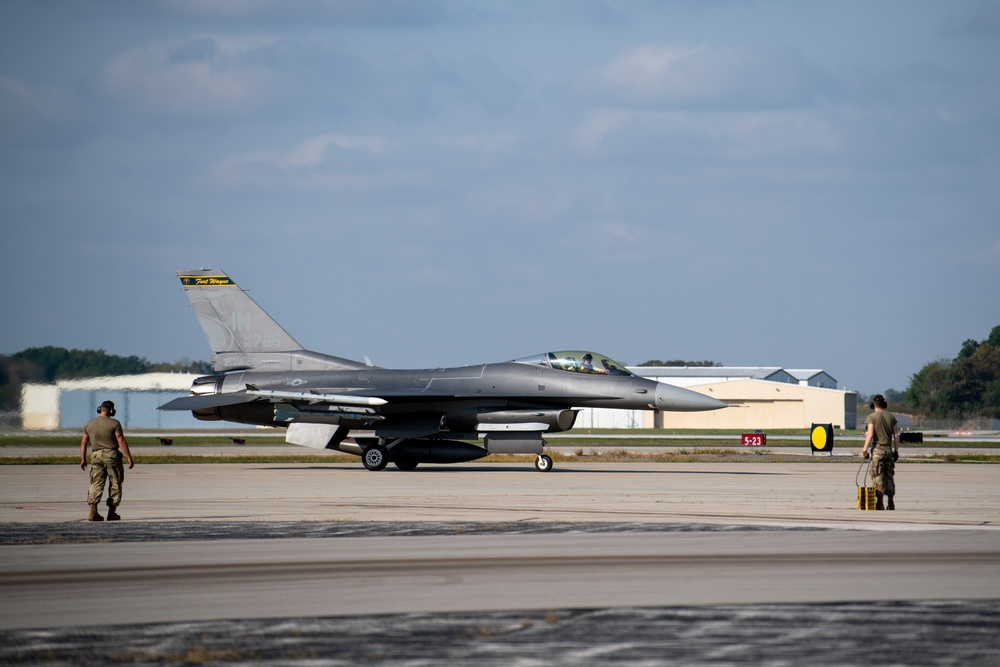 Jets Take to the Sky During 122nd FW Drill