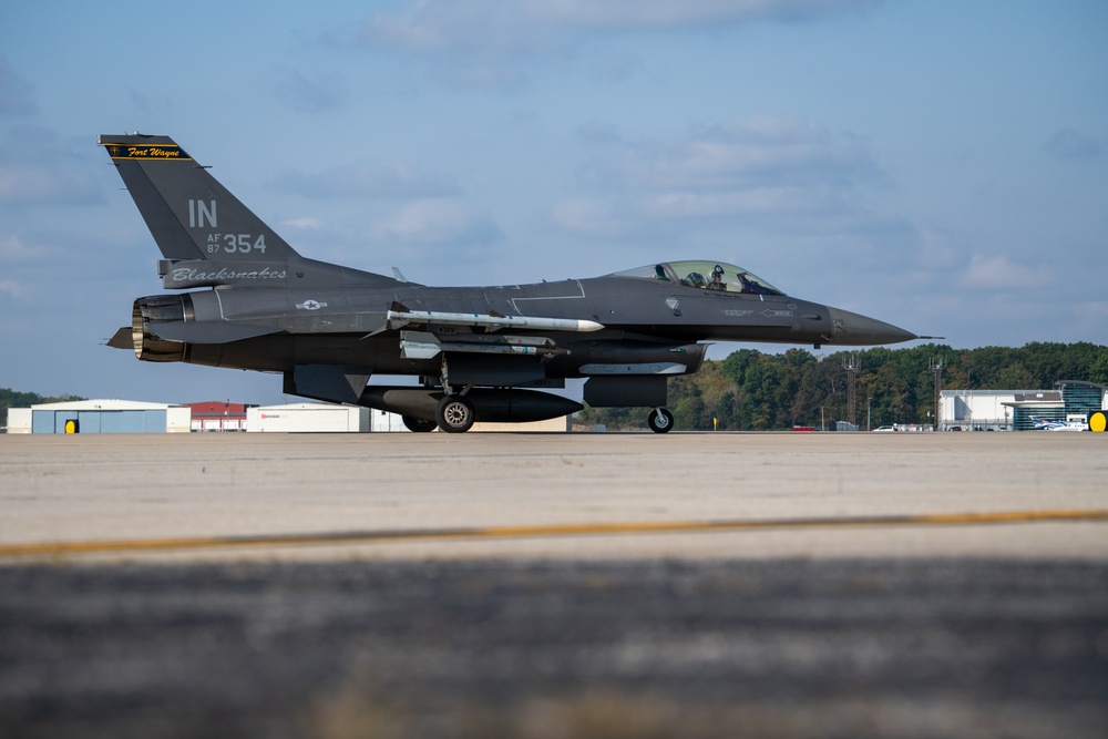 Jets Take to the Sky During 122nd FW Drill