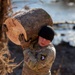 887th Engineer Company, 19th Engineer Battalion removes debris during route clearance