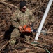 887th Engineer Company, 19th Engineer Battalion cuts through pieces of debris