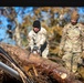 887th Engineer Company 19th Engineer Battalion, cut through pieces of debris