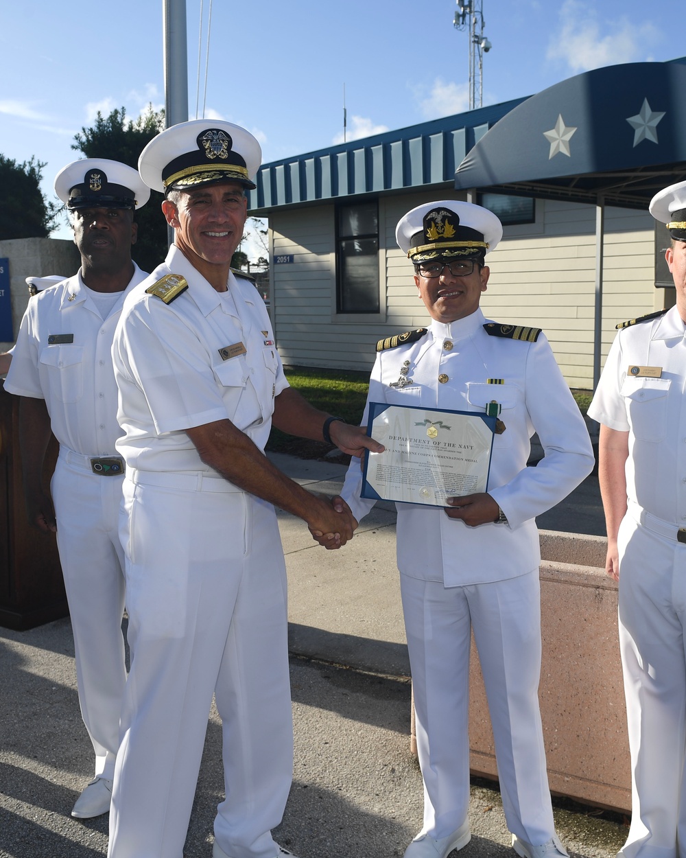 Ecuadorian IANTN Officer Awarded Navy and Marine Corps Commendation Medal