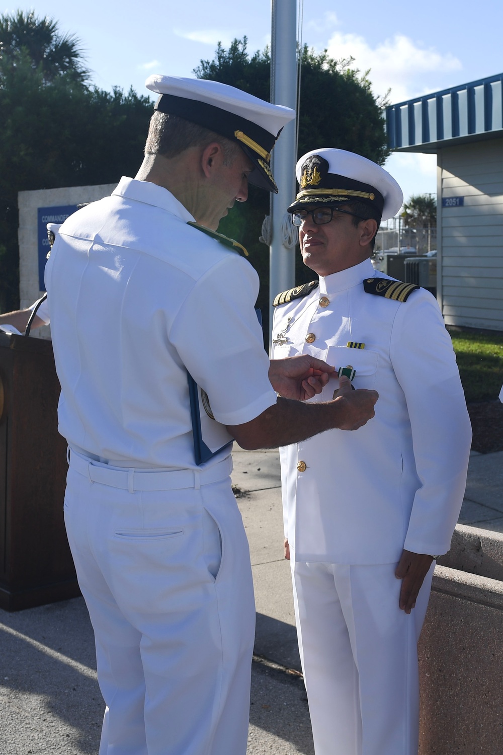 Ecuadorian IANTN Officer Awarded Navy and Marine Corps Commendation Medal