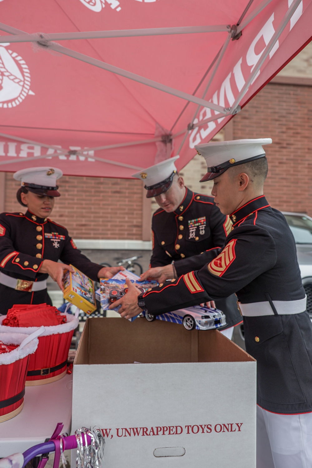 Kicking off Toys for Tots with Recruiting Station Frederick