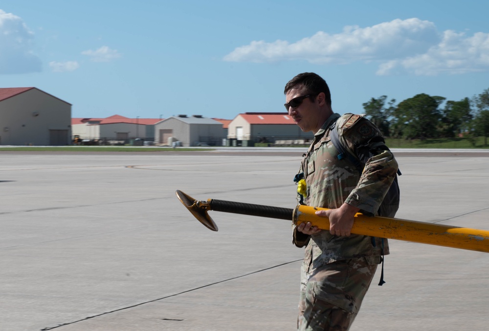 KC-135 return to MacDill AFB following relocation from Hurricane Milton