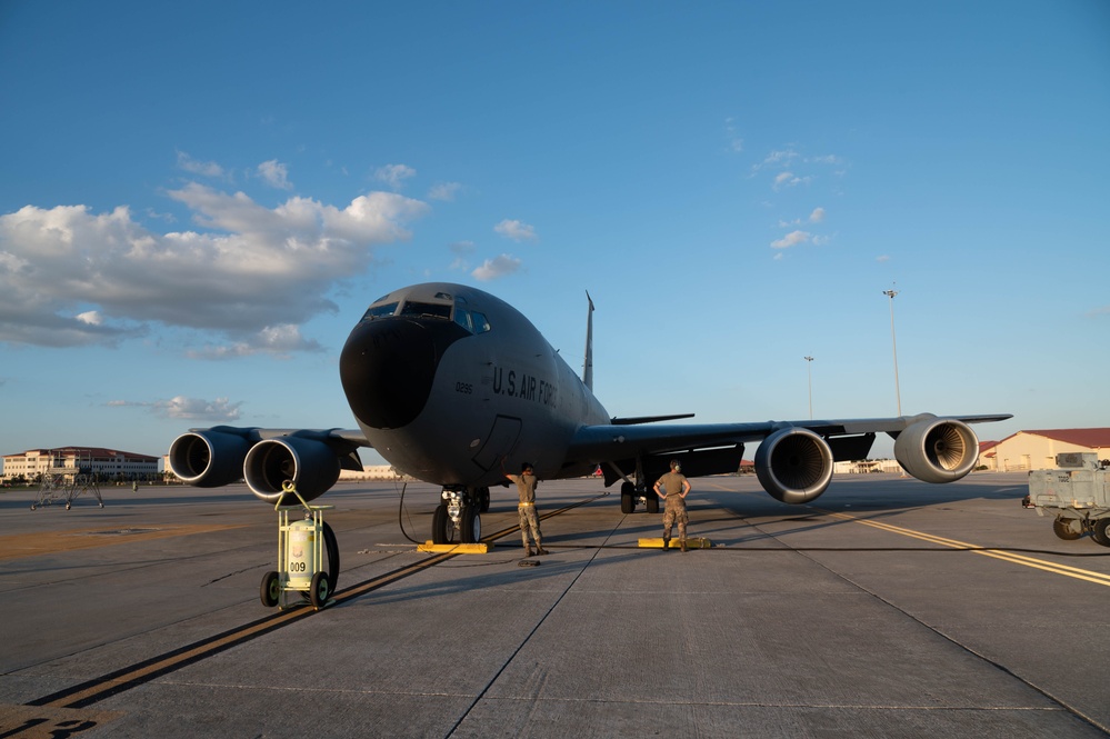 KC-135 return to MacDill AFB following relocation from Hurricane Milton
