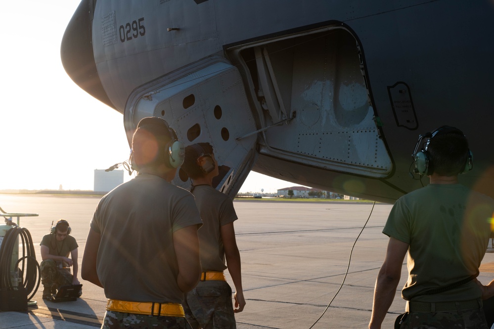 KC-135 return to MacDill AFB following relocation from Hurricane Milton