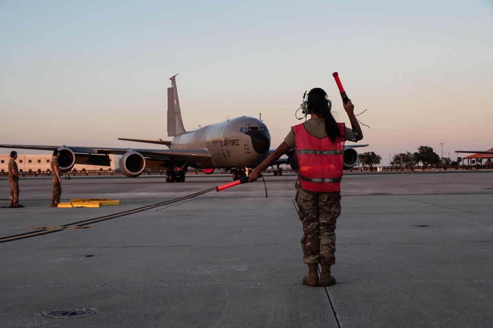 KC-135 return to MacDill AFB following relocation from Hurricane Milton