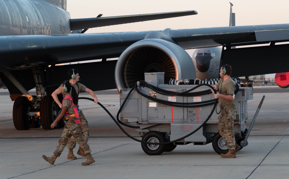 KC-135 return to MacDill AFB following relocation from Hurricane Milton