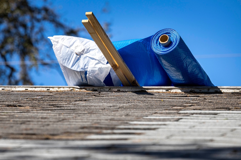 U.S. Army Corps of Engineers First Blue Roof Project in Sarasota for Hurricane Milton