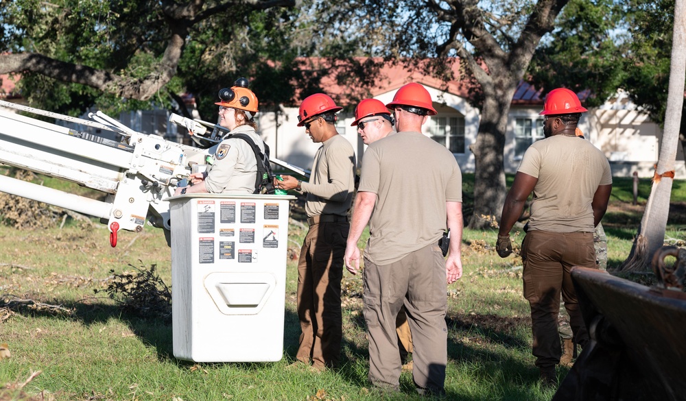 RED HORSE visits MacDill Air Force Base after Hurricane Milton