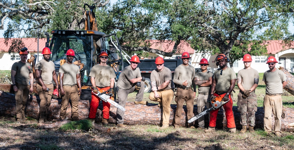RED HORSE visits MacDill Air Force Base after Hurricane Milton