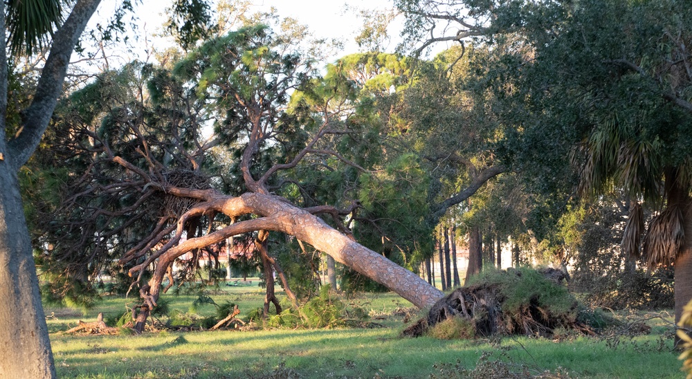 RED HORSE visits MacDill Air Force Base after Hurricane Milton