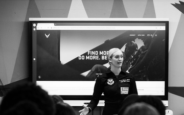 Lt Marsh Inspires Students at A Phillip Randolph High School