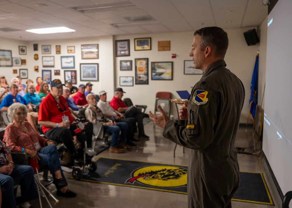 Red River Valley Fighter Pilots &quot;River Rats&quot; Tour the 357th Fighter Squadron