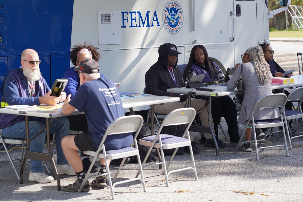 FEMA Holds A Mobile Disaster Survivor Assistance Event in Laurens, South Carolina