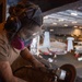 USS George Washington Sailor Grinds Metal for Paint Preparation