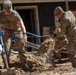 U.S. Army Soldiers assigned to Hardrock Company, 1-502 Infantry Regiment, 2nd Mobile Brigade Combat Team, 101st Airborne Division (Airborne), conduct route clearance Chimney Rock, North Carolina, Oct. 17, 2024.