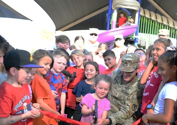 Halo Chapel celebrates new playground with ribbon cutting ceremony