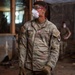 U.S. Army Private First Class Alexander Rodriguez assigned to Hardrock Company, 1-50 Infantry Regiment, 2nd Mobile Brigade Combat Team, 101st Airborne Division (Airborne), removes debris from a local business in Chimney Rock, North Carolina