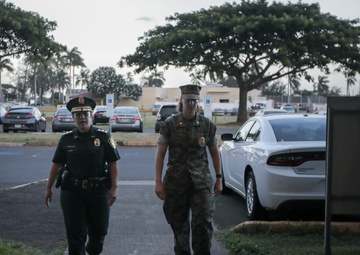 HPD and PMO Work Together: HPD and MCBH PMO work together to enforce traffic violations on the H-3