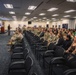 Eighth Army Commanding General addresses DINFOS student boy