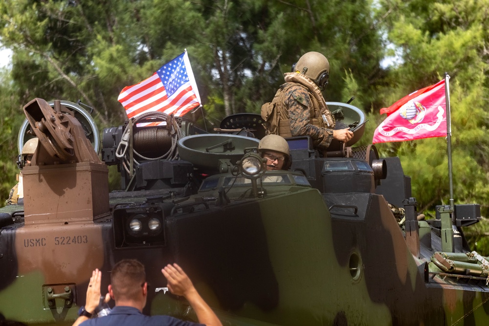 AAVs and ACVs at Camp Schwab Beach