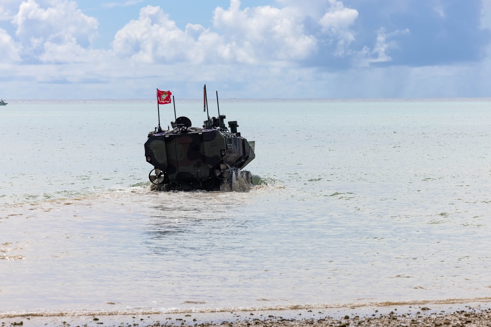 AAVs and ACVs at Camp Schwab Beach