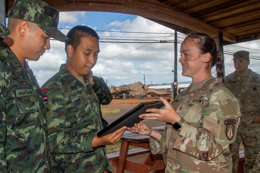 5th SFAB's Plaque Presentation to Multinational Partners