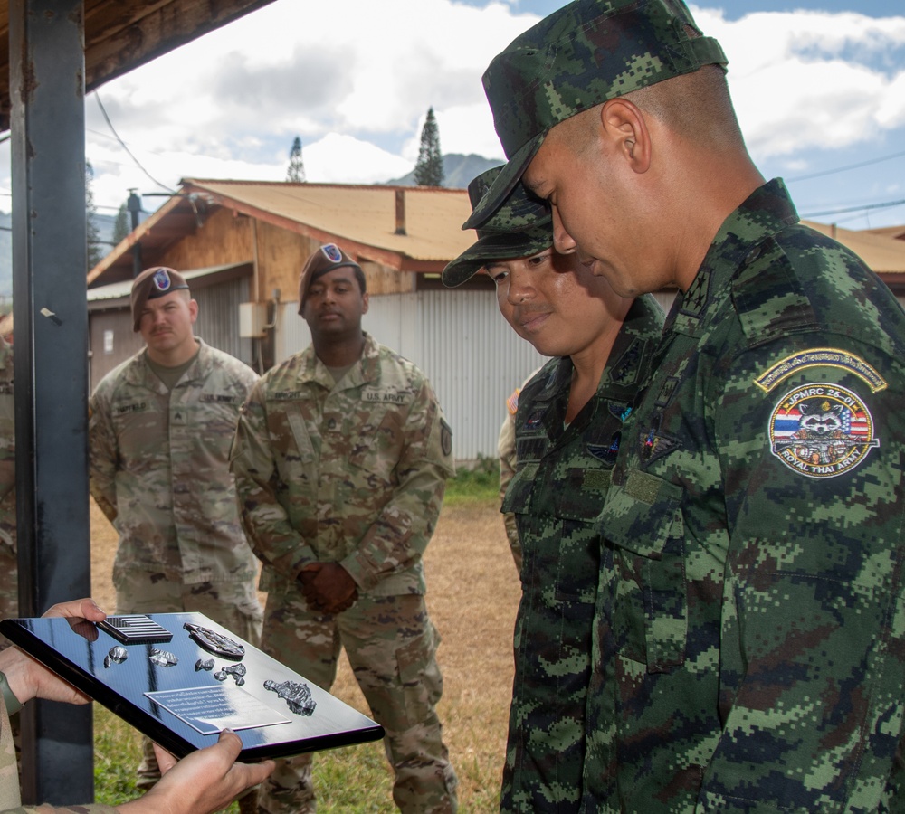 5th SFAB's Plaque Presentation to Multinational Partners