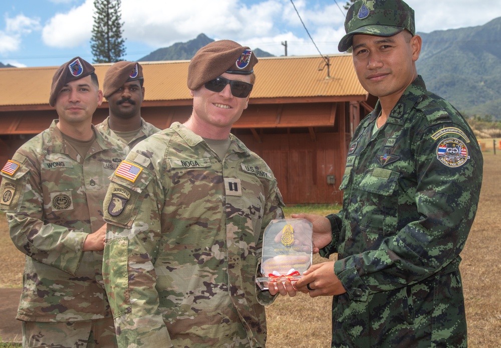5th SFAB's Plaque Presentation to Multinational Partners