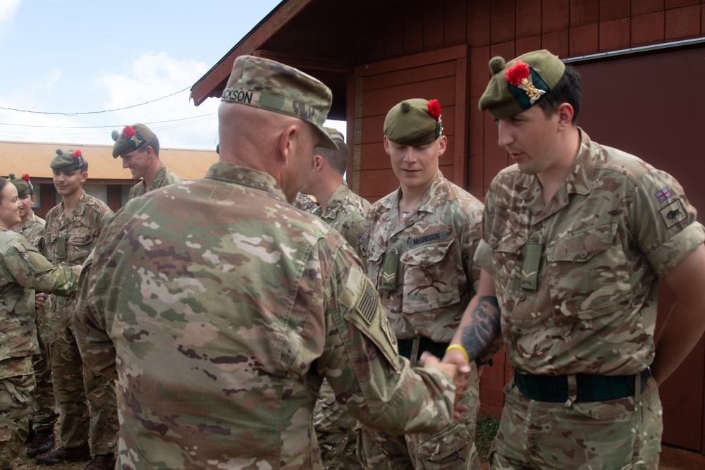 5th SFAB's Plaque Presentation to Multinational Partners