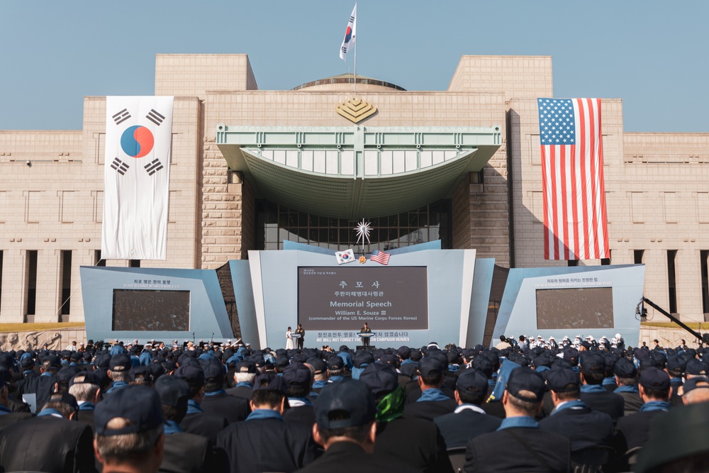 MARFORK Participates in the 74th Commemoration Ceremony of the Battle of Jangjin (Chosin) Reservoir