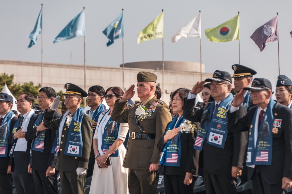 MARFORK Participates in the 74th Commemoration Ceremony of the Battle of Jangjin (Chosin) Reservoir