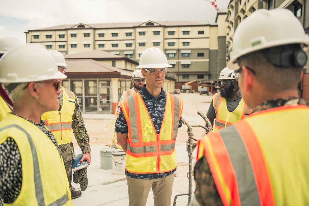 Navy Acting Under Secretary Mancinelli Tours Camp Blaz, Inspects Barracks for Incoming Troops