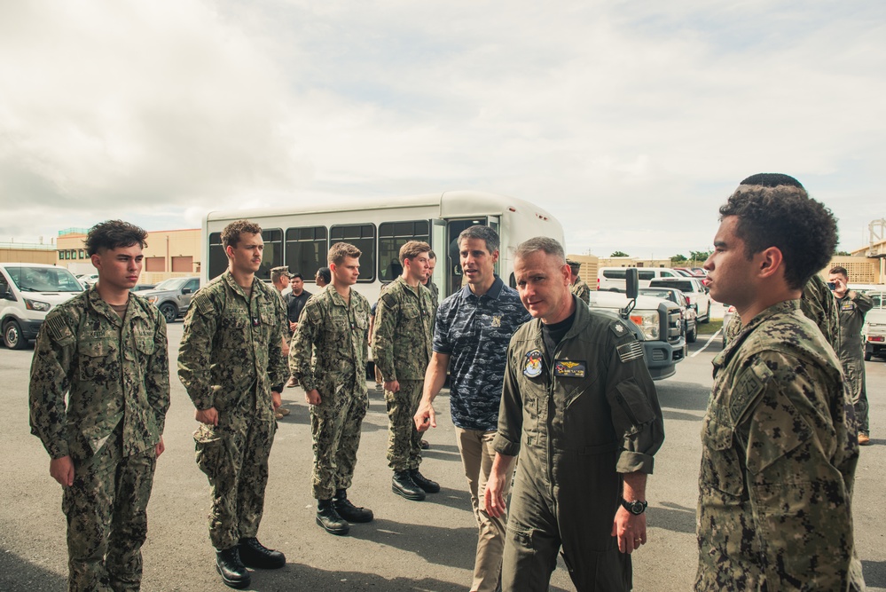 Navy Acting Under Secretary Mancinelli Welcomed by HSC 25 Commander During Guam Visit