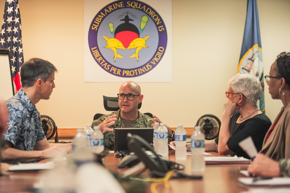 Navy Acting Under Secretary Mancinelli Briefed on Submarine Squadron 15’s Future Operations and Capabilities