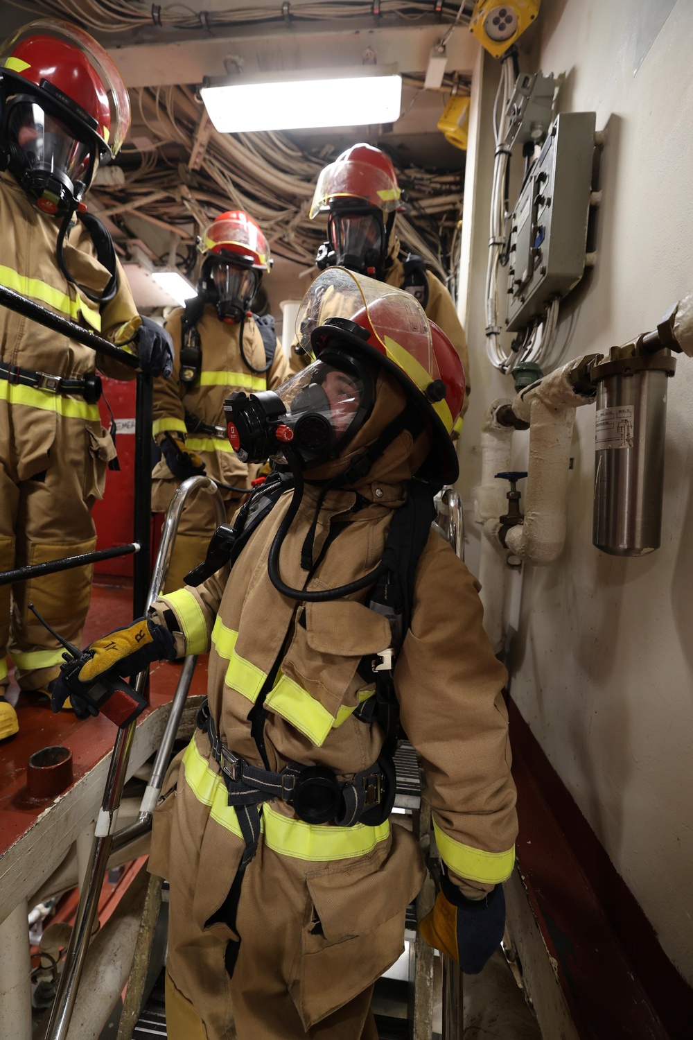 USS Arleigh Burke Damage Control Drill