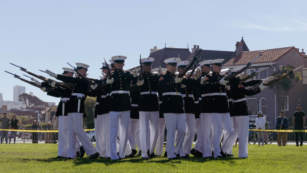 SFFW2024: Silent Drill Platoon Performs at Marina Green
