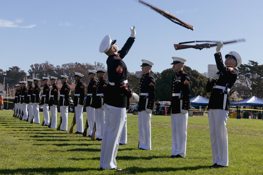 SFFW2024: Silent Drill Platoon Performs at Marina Green