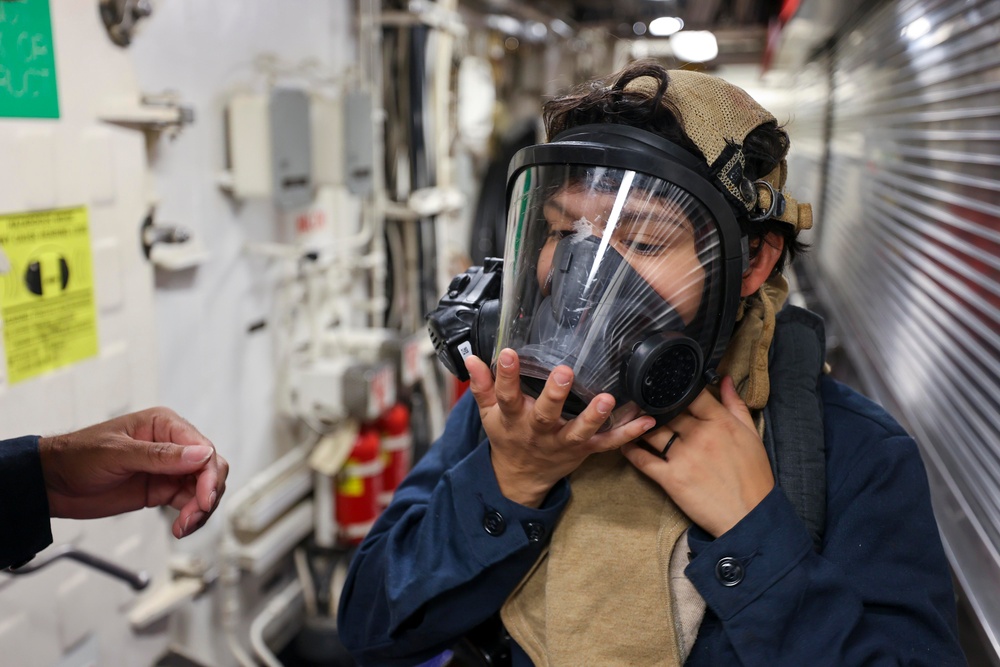 USS Arleigh Burke Damage Control Drills