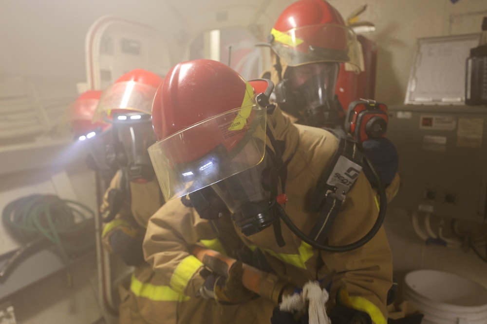 USS Arleigh Burke Damage Control Drills