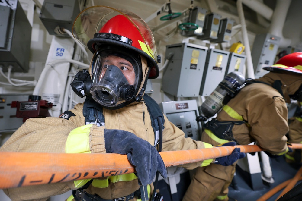 USS Arleigh Burke Damage Control Drills