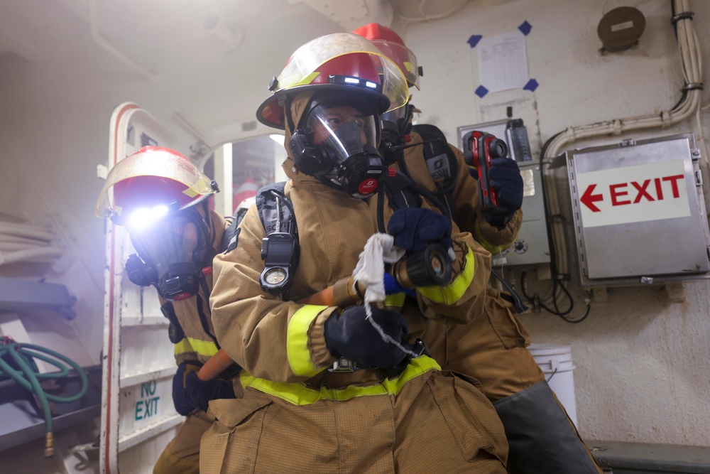 USS Arleigh Burke Damage Control Drills