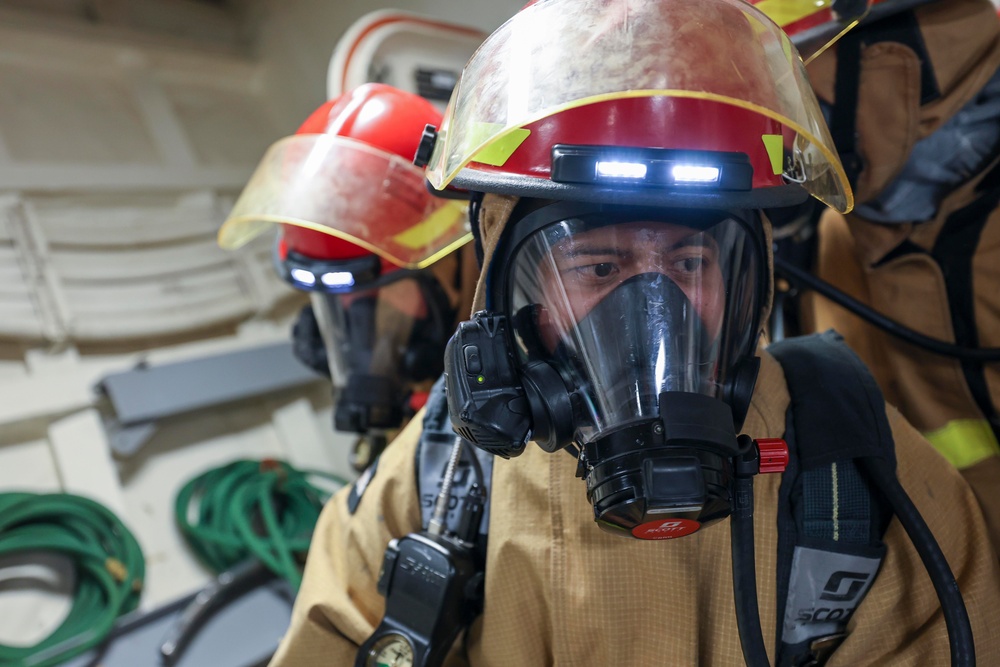 USS Arleigh Burke Damage Control Drills