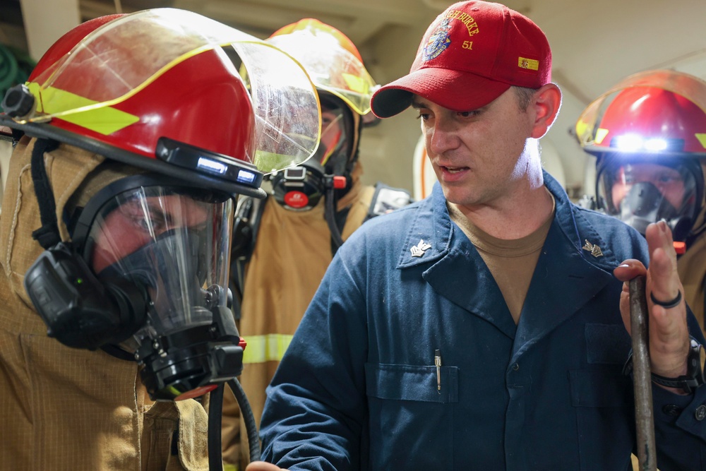 USS Arleigh Burke Damage Control Drills