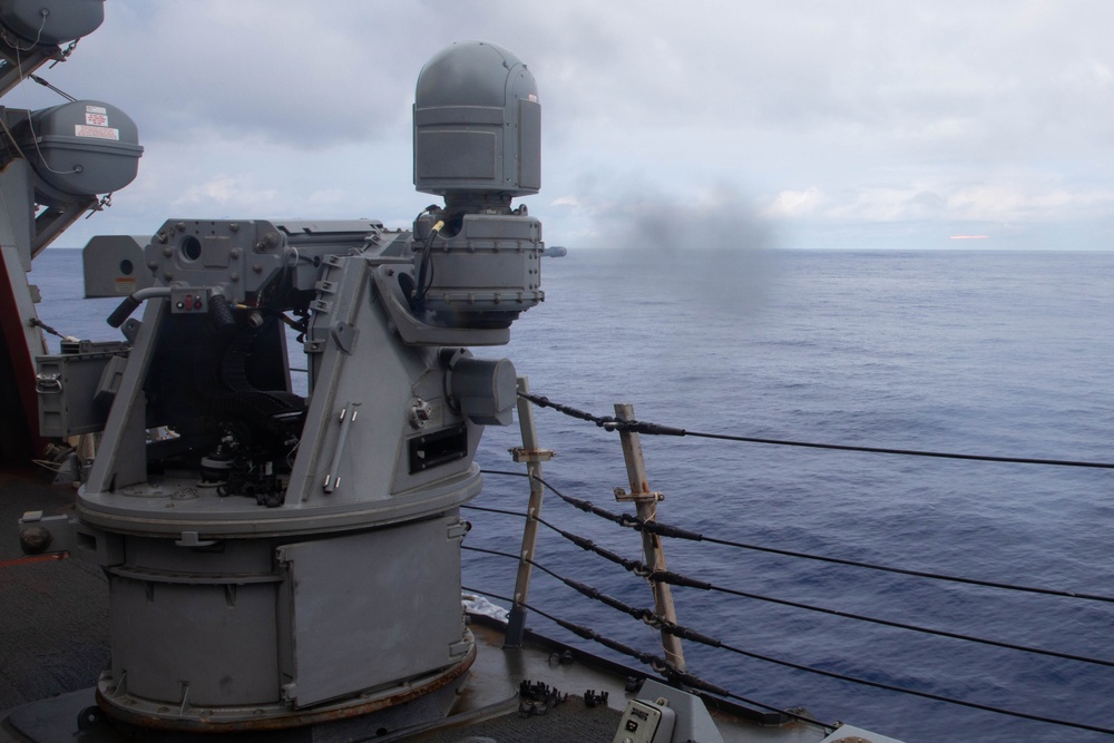 USS Higgins Conducts Live Fire Exercise