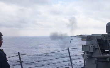 USS Higgins Conducts Live Fire Exercise