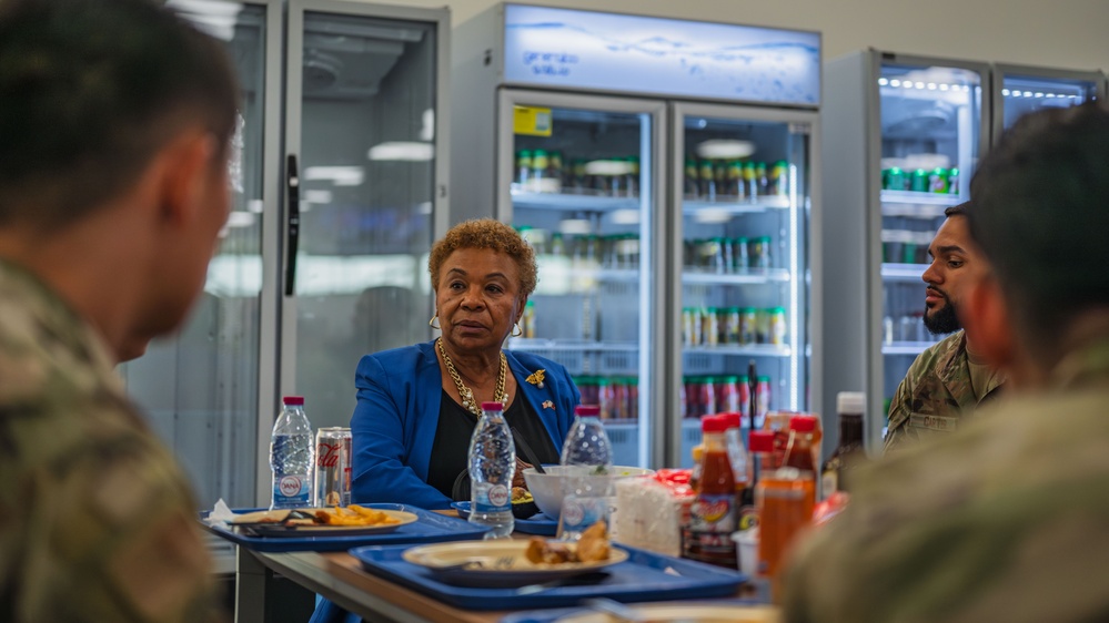 U.S. Congressmen tour the 379th AEW